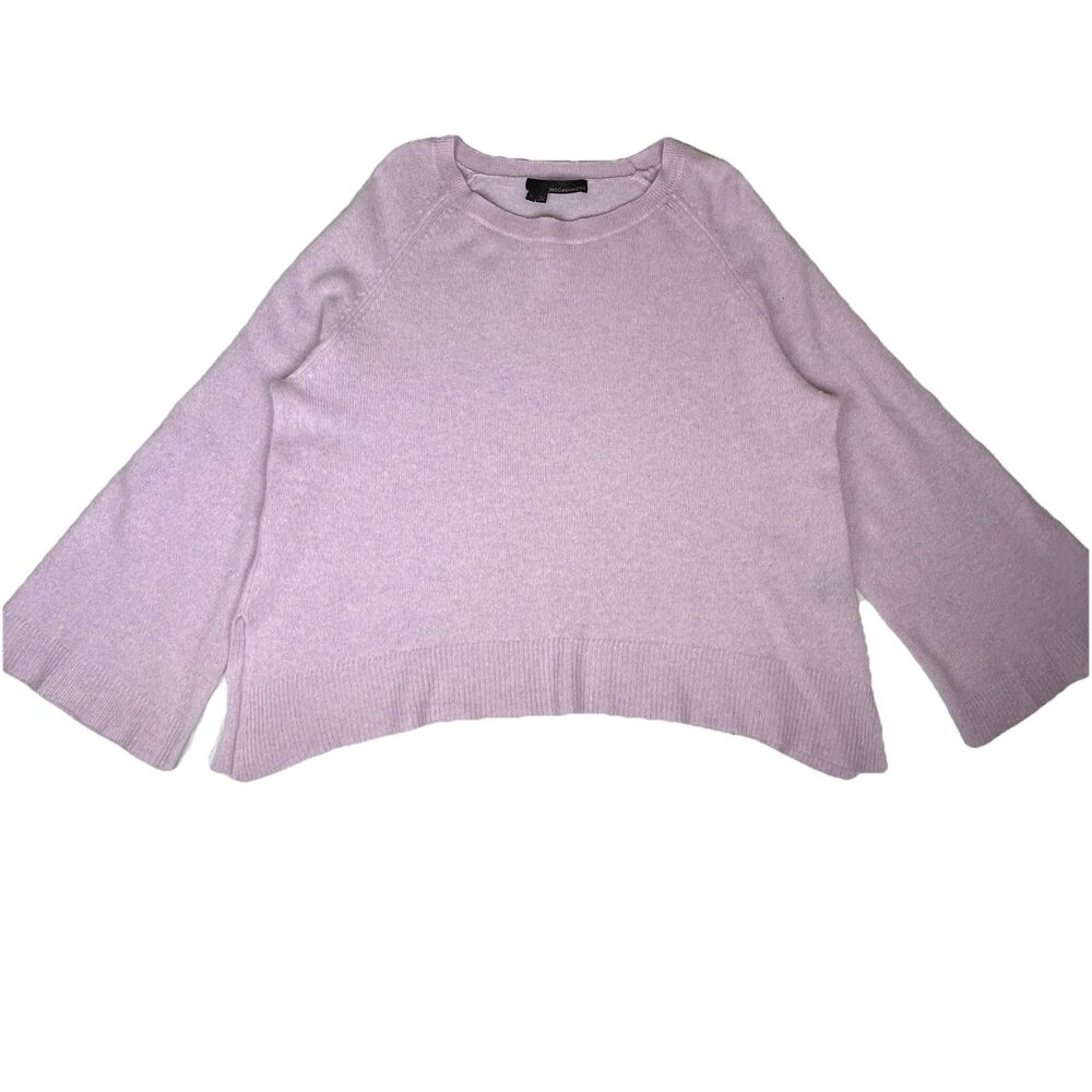 360 Cashmere Sweater Raglan Flared Sleeve Boat Neck Relaxed fit Sz L